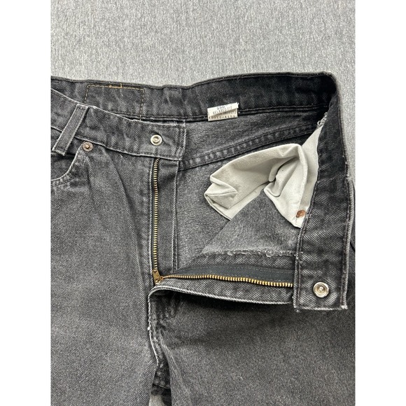 Vintage Levi's 550 Orange Tab Relaxed Fit Regular Jeans Women's 25x28‎ Black - Picture 10 of 12